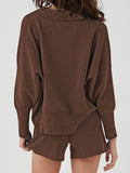 LC275043-2017-S, LC275043-2017-M, LC275043-2017-L, LC275043-2017-XL, Coffee sweater sets