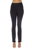 LC265202-2-S, LC265202-2-M, LC265202-2-L, Black High Waist Tummy Control Flared Sports Pants