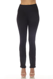 LC265202-2-S, LC265202-2-M, LC265202-2-L, Black High Waist Tummy Control Flared Sports Pants