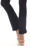 LC265202-2-S, LC265202-2-M, LC265202-2-L, Black High Waist Tummy Control Flared Sports Pants