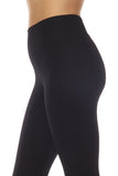 LC265202-2-S, LC265202-2-M, LC265202-2-L, Black High Waist Tummy Control Flared Sports Pants