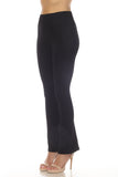 LC265202-2-S, LC265202-2-M, LC265202-2-L, Black High Waist Tummy Control Flared Sports Pants