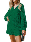 LC275051-1509-S, LC275051-1509-M, LC275051-1509-L, LC275051-1509-XL, Christmas Green sweater sets