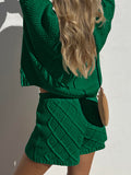 LC275051-1509-S, LC275051-1509-M, LC275051-1509-L, LC275051-1509-XL, Christmas Green sweater sets