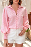 LC2553464-10-S, LC2553464-10-M, LC2553464-10-L, LC2553464-10-XL, LC2553464-10-2XL, Pink blouse