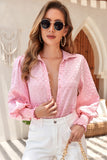 LC2553464-10-S, LC2553464-10-M, LC2553464-10-L, LC2553464-10-XL, LC2553464-10-2XL, Pink blouse