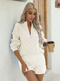 LC275051-1-S, LC275051-1-M, LC275051-1-L, LC275051-1-XL, White sweater sets