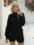 LC275051-2-S, LC275051-2-M, LC275051-2-L, LC275051-2-XL, Black sweater sets