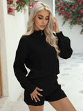 LC275051-2-S, LC275051-2-M, LC275051-2-L, LC275051-2-XL, Black sweater sets