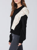 LC2723711-2-S, LC2723711-2-M, LC2723711-2-L, LC2723711-2-XL, Black sweater