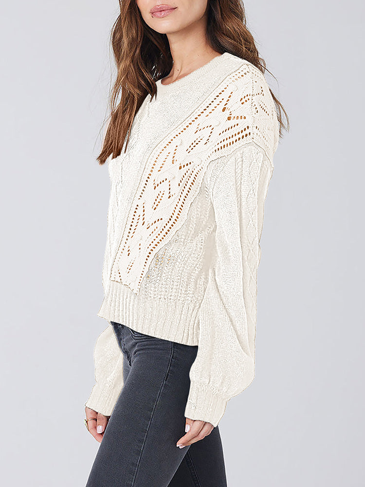 LC2723711-101-S, LC2723711-101-M, LC2723711-101-L, LC2723711-101-XL, Ivory sweater