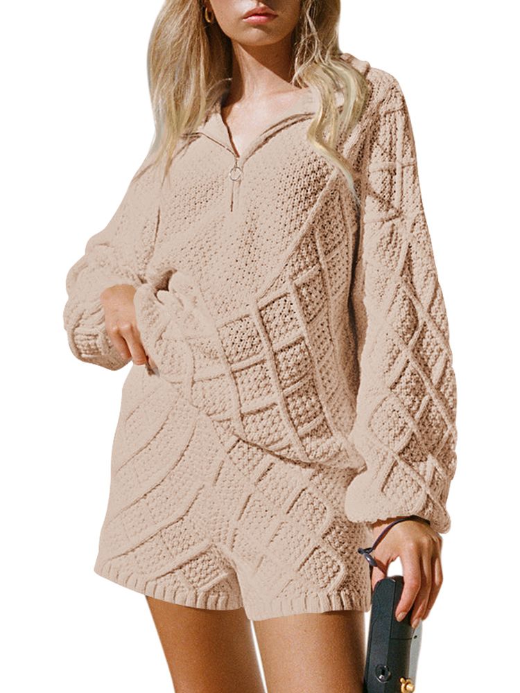 LC275051-3017-S, LC275051-3017-M, LC275051-3017-L, LC275051-3017-XL, Chocolate sweater sets
