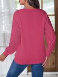 LC2723713-6-S, LC2723713-6-M, LC2723713-6-L, LC2723713-6-XL, Rose Red sweater