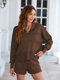 LC275043-2017-S, LC275043-2017-M, LC275043-2017-L, LC275043-2017-XL, Coffee sweater sets