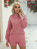 LC275051-406-S, LC275051-406-M, LC275051-406-L, LC275051-406-XL, Leather Pink sweater sets