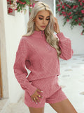 LC275051-406-S, LC275051-406-M, LC275051-406-L, LC275051-406-XL, Leather Pink sweater sets