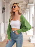 LC2711222-609-S, LC2711222-609-M, LC2711222-609-L, LC2711222-609-XL, Grass Green Cardigan