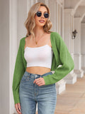 LC2711222-609-S, LC2711222-609-M, LC2711222-609-L, LC2711222-609-XL, Grass Green Cardigan