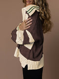 LC2723392-15017-S, LC2723392-15017-M, LC2723392-15017-L, LC2723392-15017-XL, Cocoa Brown sweater