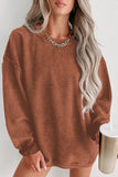 LC25315586-P5014-S, LC25315586-P5014-M, LC25315586-P5014-L, LC25315586-P5014-XL, LC25315586-P5014-2XL, Gold Flame CORDED CREWNECK SWEATSHIRT