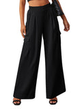 Women's Baggy Cargo Pants Casual Wide Leg with Pockets