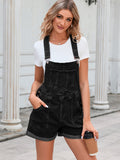 LC784727-2-S, LC784727-2-M, LC784727-2-L, LC784727-2-XL, LC784727-2-2XL, Black Denim Overalls