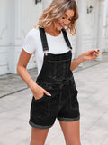 LC784727-2-S, LC784727-2-M, LC784727-2-L, LC784727-2-XL, LC784727-2-2XL, Black Denim Overalls