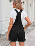 LC784727-2-S, LC784727-2-M, LC784727-2-L, LC784727-2-XL, LC784727-2-2XL, Black Denim Overalls