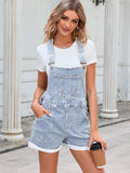 LC784727-4-S, LC784727-4-M, LC784727-4-L, LC784727-4-XL, LC784727-4-2XL, Sky Blue Denim Overalls