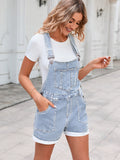 LC784727-4-S, LC784727-4-M, LC784727-4-L, LC784727-4-XL, LC784727-4-2XL, Sky Blue Denim Overalls