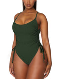 LC443791-109-S, LC443791-109-M, LC443791-109-L, LC443791-109-XL, Army Green one piece