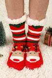 Holiday Socks for Women Christmas Cartoon Pattern Woolen Knit Socks