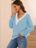 LC2723713-4-S, LC2723713-4-M, LC2723713-4-L, LC2723713-4-XL, Light Blue sweater