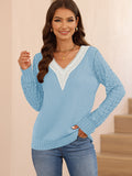 LC2723713-4-S, LC2723713-4-M, LC2723713-4-L, LC2723713-4-XL, Light Blue sweater