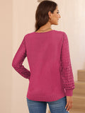 LC2723713-6-S, LC2723713-6-M, LC2723713-6-L, LC2723713-6-XL, Rose Red sweater