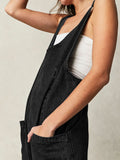 LC25214575-2-S, LC25214575-2-M, LC25214575-2-L, LC25214575-2-XL, Black Jeans-Jumpsuit