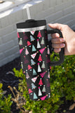 BH051439-P2, Black Cartoon Christmas Tree Printed Thermos Cup Holiday Christmas Gifts