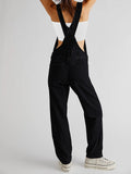 LC784751-2-S, LC784751-2-M, LC784751-2-L, LC784751-2-XL, Black Denim Overalls