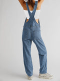 LC784751-4-S, LC784751-4-M, LC784751-4-L, LC784751-4-XL, Light Blue Denim Overalls