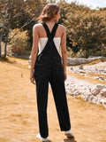 LC784751-2-S, LC784751-2-M, LC784751-2-L, LC784751-2-XL, Black Denim Overalls