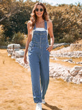 LC784751-4-S, LC784751-4-M, LC784751-4-L, LC784751-4-XL, Light Blue Denim Overalls