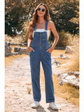 LC784751-5-S, LC784751-5-M, LC784751-5-L, LC784751-5-XL, Dark Blue Denim Overalls