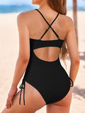 LC443773-2-S, LC443773-2-M, LC443773-2-L, LC443773-2-XL, Black swimwear