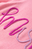 LC277085-P3010-S, LC277085-P3010-M, LC277085-P3010-L, LC277085-P3010-XL, Bonbon Mom Tinsel Front Short Sleeve Sweater