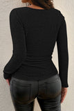 LC25133139-P202-S, LC25133139-P202-M, LC25133139-P202-L, LC25133139-P202-XL, Color black Long Sleeve Top