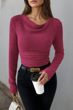 LC25133139-P1108-S, LC25133139-P1108-M, LC25133139-P1108-L, LC25133139-P1108-XL, Festival Fuchsia Long Sleeve Top