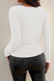LC25133139-P1-S, LC25133139-P1-M, LC25133139-P1-L, LC25133139-P1-XL, White Long Sleeve Top