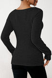 LC25133139-P202-S, LC25133139-P202-M, LC25133139-P202-L, LC25133139-P202-XL, Color black Long Sleeve Top