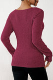 LC25133139-P1108-S, LC25133139-P1108-M, LC25133139-P1108-L, LC25133139-P1108-XL, Festival Fuchsia Long Sleeve Top