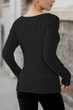 LC25133139-P202-S, LC25133139-P202-M, LC25133139-P202-L, LC25133139-P202-XL, Color black Long Sleeve Top